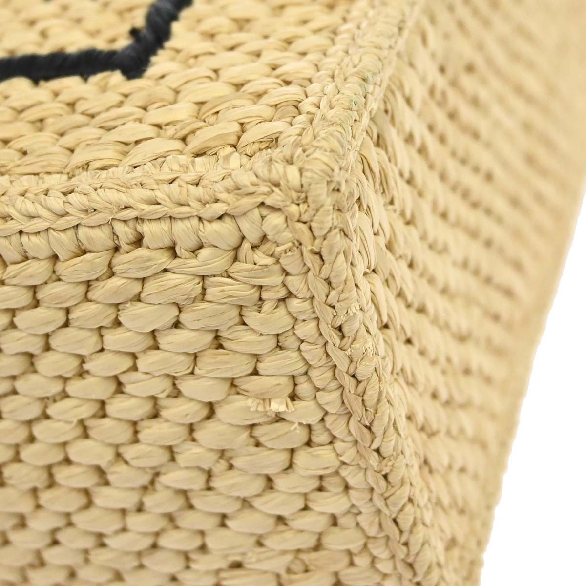 Loewe Paula's Ibiza Logo Convertible Tote Raffia Beige Wicker Tote Bag Bag (Pre-Owned)
