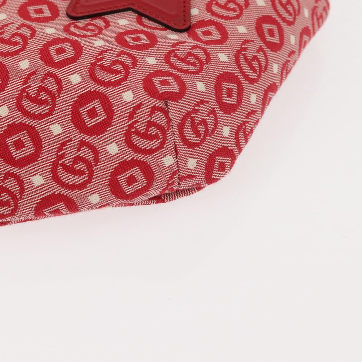 Gucci Children's Belt Gg Coated Canvas Red Canvas Handbag (Pre-Owned)