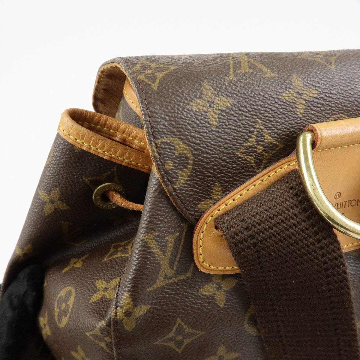 Louis Vuitton Vintage Montsouris Monogram Canvas Brown Canvas Backpack Bag (Pre-Owned)