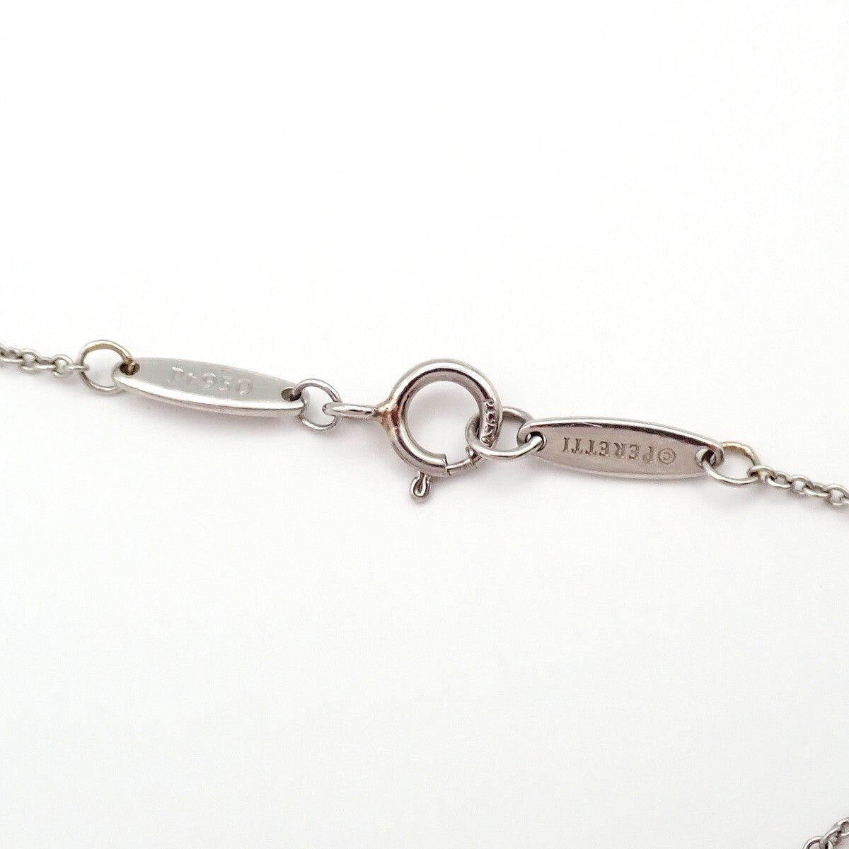 Tiffany & Co. Elsa Peretti Diamonds By The Yard Platinum With Diamond Silver Platinum Jewelry (Pre-Owned)