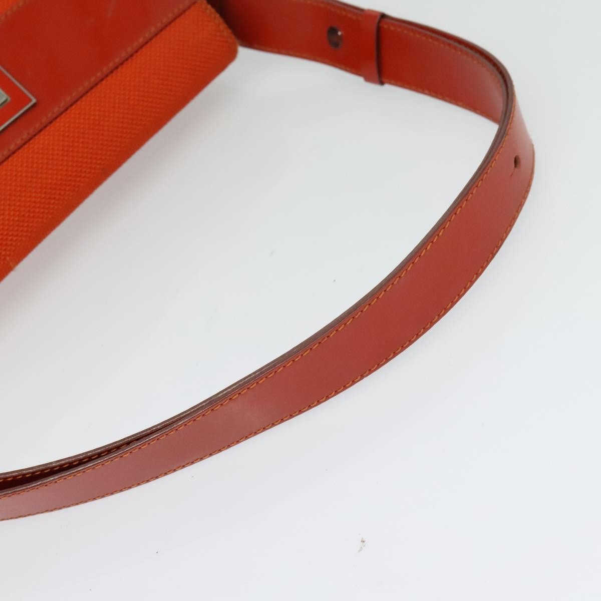 Celine Shoulder Canvas Orange Canvas Shoulder Bag Bag (Pre-Owned)