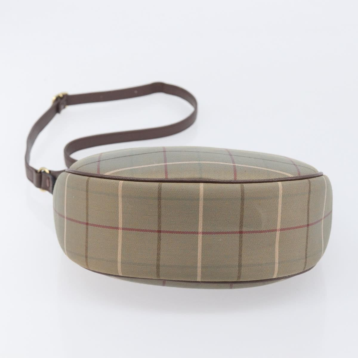 Burberry Nova Check Shoulder Bag Canvas Brown Canvas Shoulder Bag Bag (Pre-Owned)