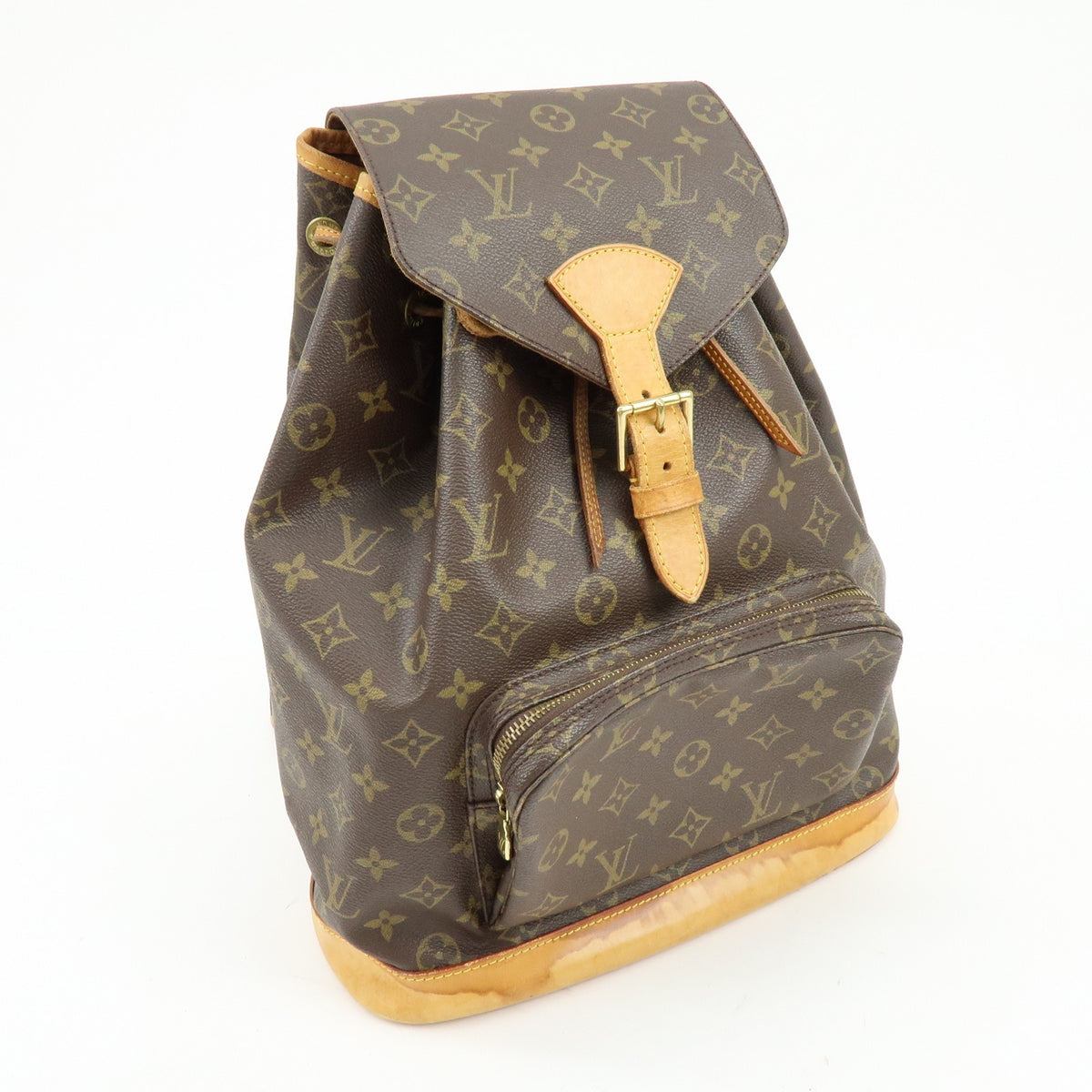 Louis Vuitton Vintage Montsouris Monogram Canvas Brown Canvas Backpack Bag (Pre-Owned)