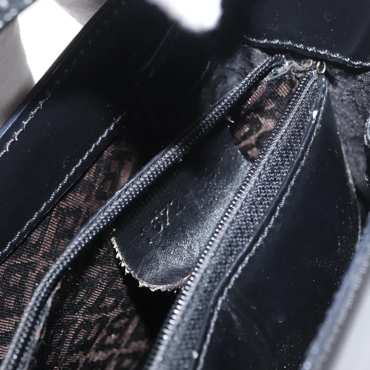 Bally Vintage Leather Black Leather Handbag (Pre-Owned)