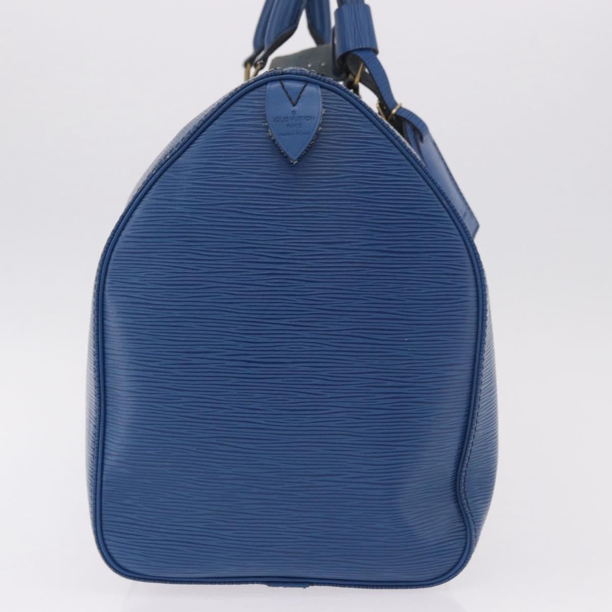 Louis Vuitton Keepall Epi Leather Blue Leather Travel Bag Bag (Pre-Owned)