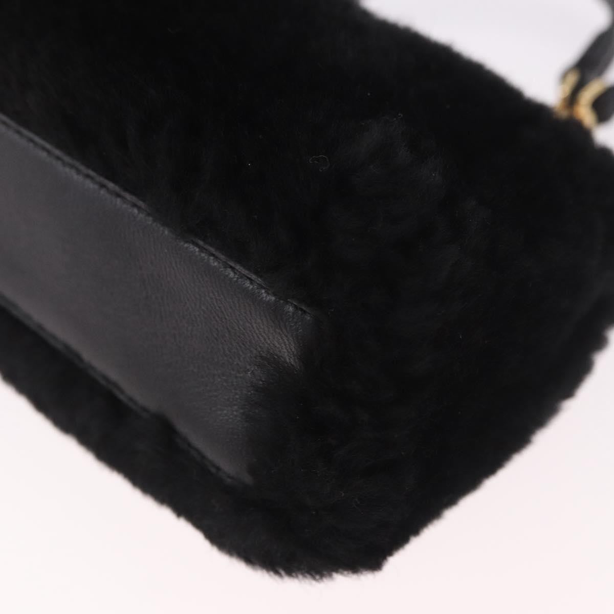 Fendi Peekaboo Fur Black Fur Handbag (Pre-Owned)