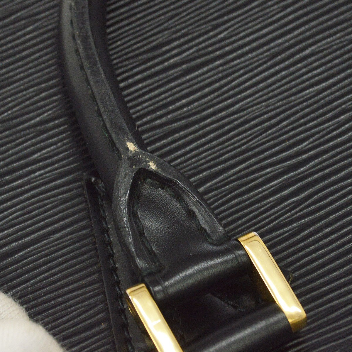 Louis Vuitton Sorbonne Epi Leather Black Leather Handbag (Pre-Owned)