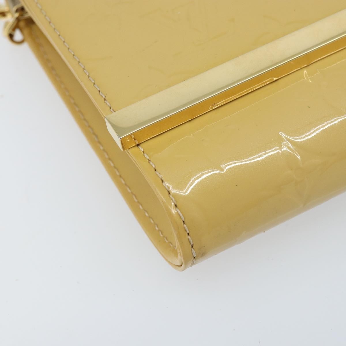 Louis Vuitton Ana Monogram Vernis Yellow Patent_Leather Handbag (Pre-Owned)