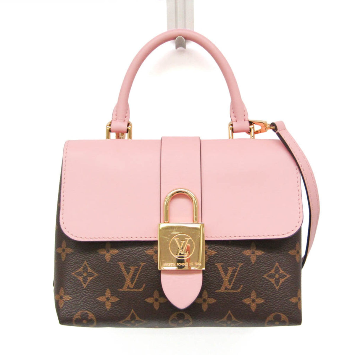 Louis Vuitton Locky Monogram Canvas With Leather Brown Canvas Handbag (Pre-Owned)
