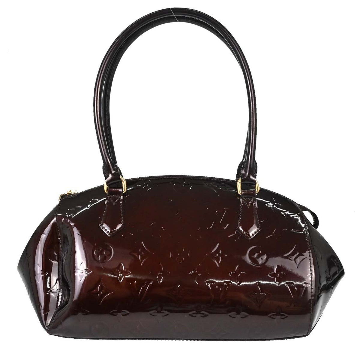 Louis Vuitton Sherwood Monogram Vernis Purple Patent_Leather Handbag (Pre-Owned)