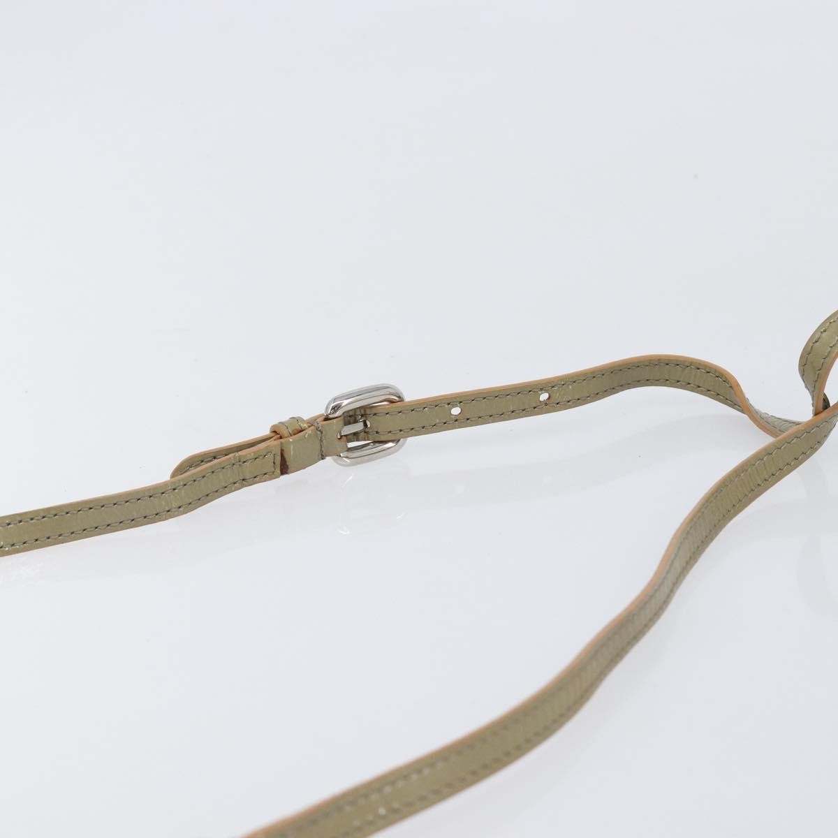Salvatore Ferragamo Vala Patent Leather Green Patent_Leather Shoulder Bag Bag (Pre-Owned)