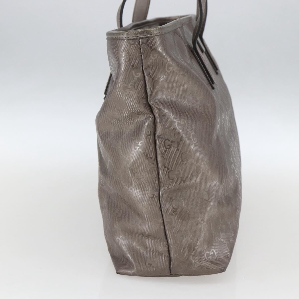 Gucci Plus Tote Gg Imprime Silver Pvc Tote Bag Bag (Pre-Owned)