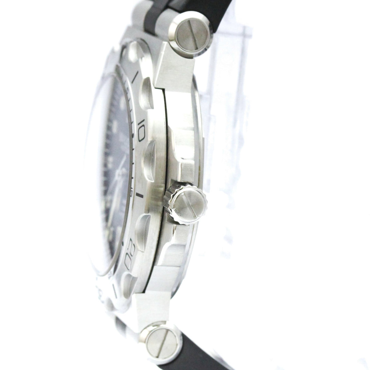 Bvlgari Diagono Automatic Stainless Steel And Rubber Watch (Pre-Owned)