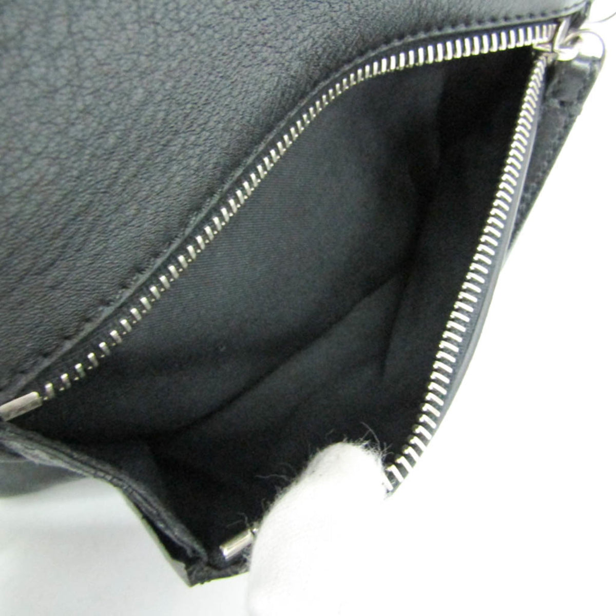 Fendi By The Way Leather With Crystals Black Leather Backpack Bag (Pre-Owned)
