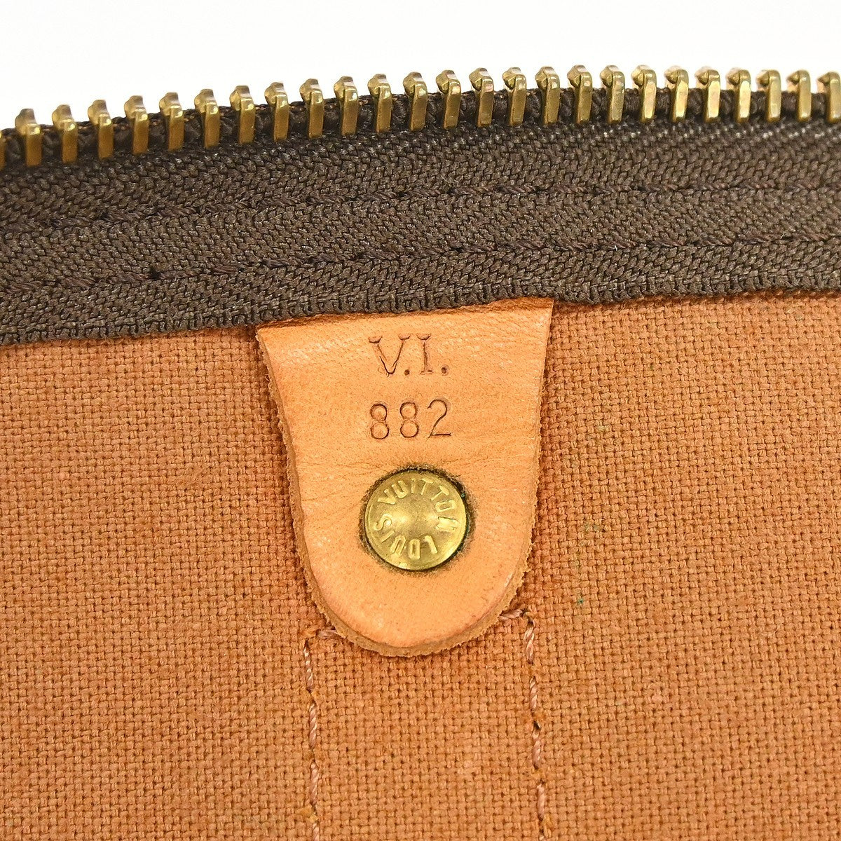 Louis Vuitton Keepall Monogram Canvas Brown Canvas Travel Bag Bag (Pre-Owned)