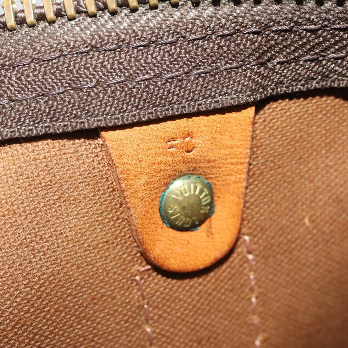 Louis Vuitton Keepall Monogram Brown Canvas Travel Bag Bag (Pre-Owned)