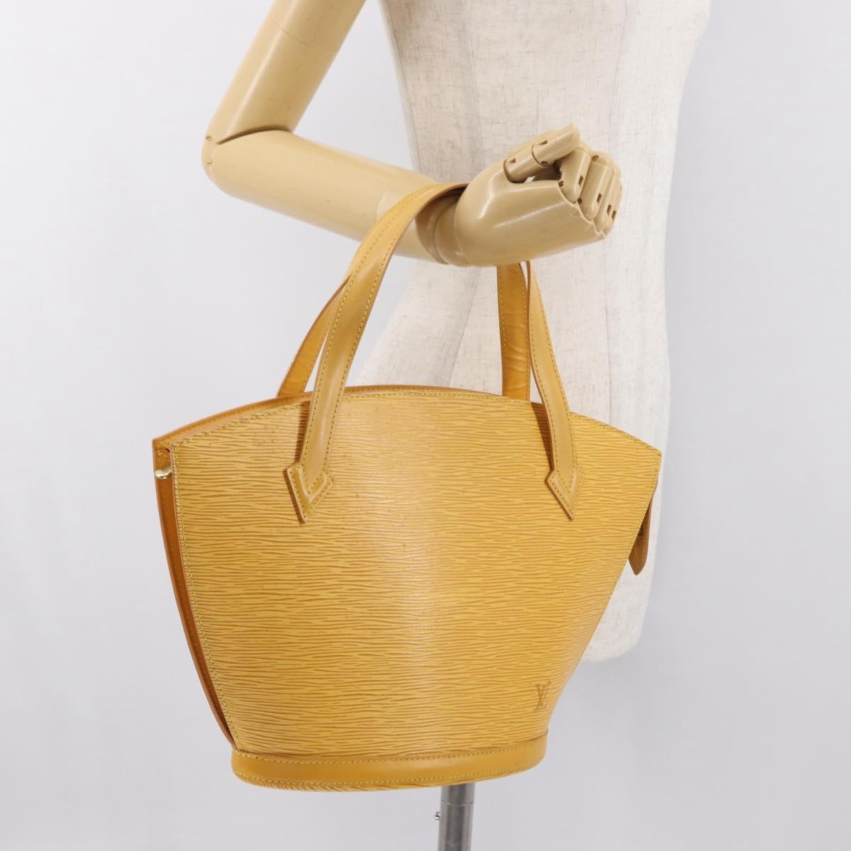 Louis Vuitton Saint Jacques Epi Leather Yellow Leather Handbag (Pre-Owned)