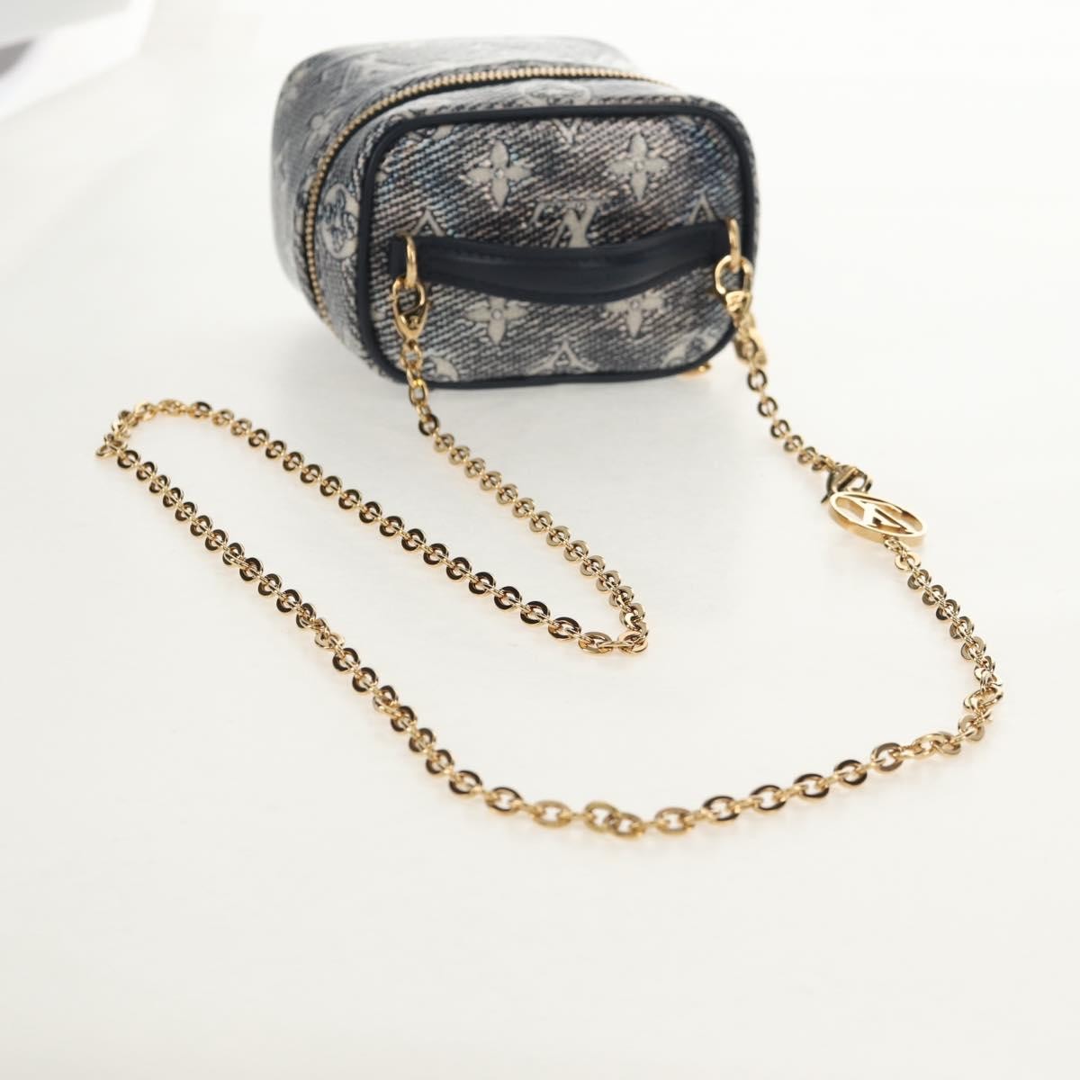 Louis Vuitton Vanity Case Monoglam Jacquard Canvas Navy Canvas Clutche & Pouche Bag (Pre-Owned)