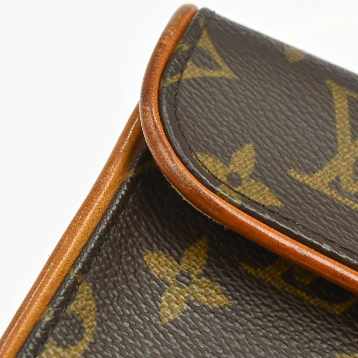 Louis Vuitton Florentine Waist Monogram Canvas Brown Canvas Clutche & Pouche Bag (Pre-Owned)