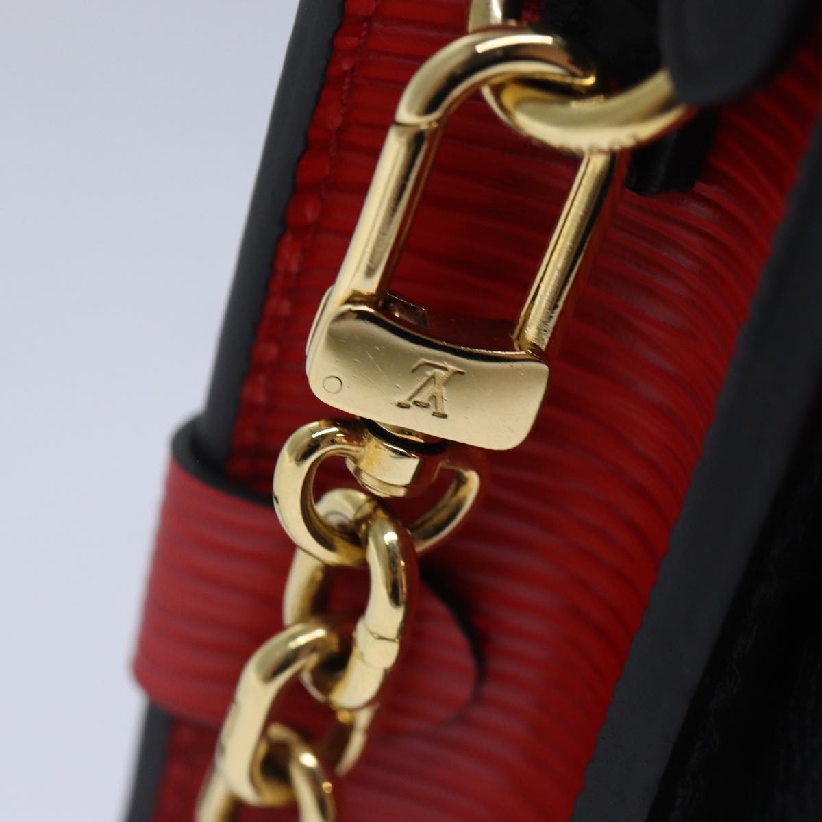 Louis Vuitton Trunk Clutch Epi Leather Red Leather Shoulder Bag Bag (Pre-Owned)