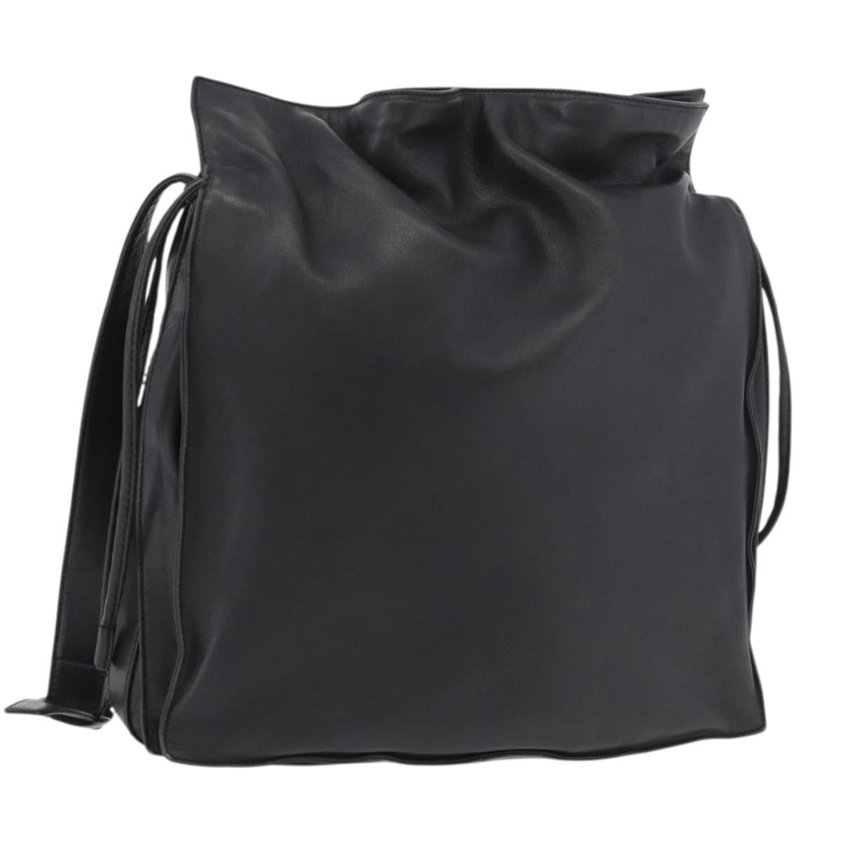 Loewe Flamenco Leather Black Leather Shoulder Bag Bag (Pre-Owned)