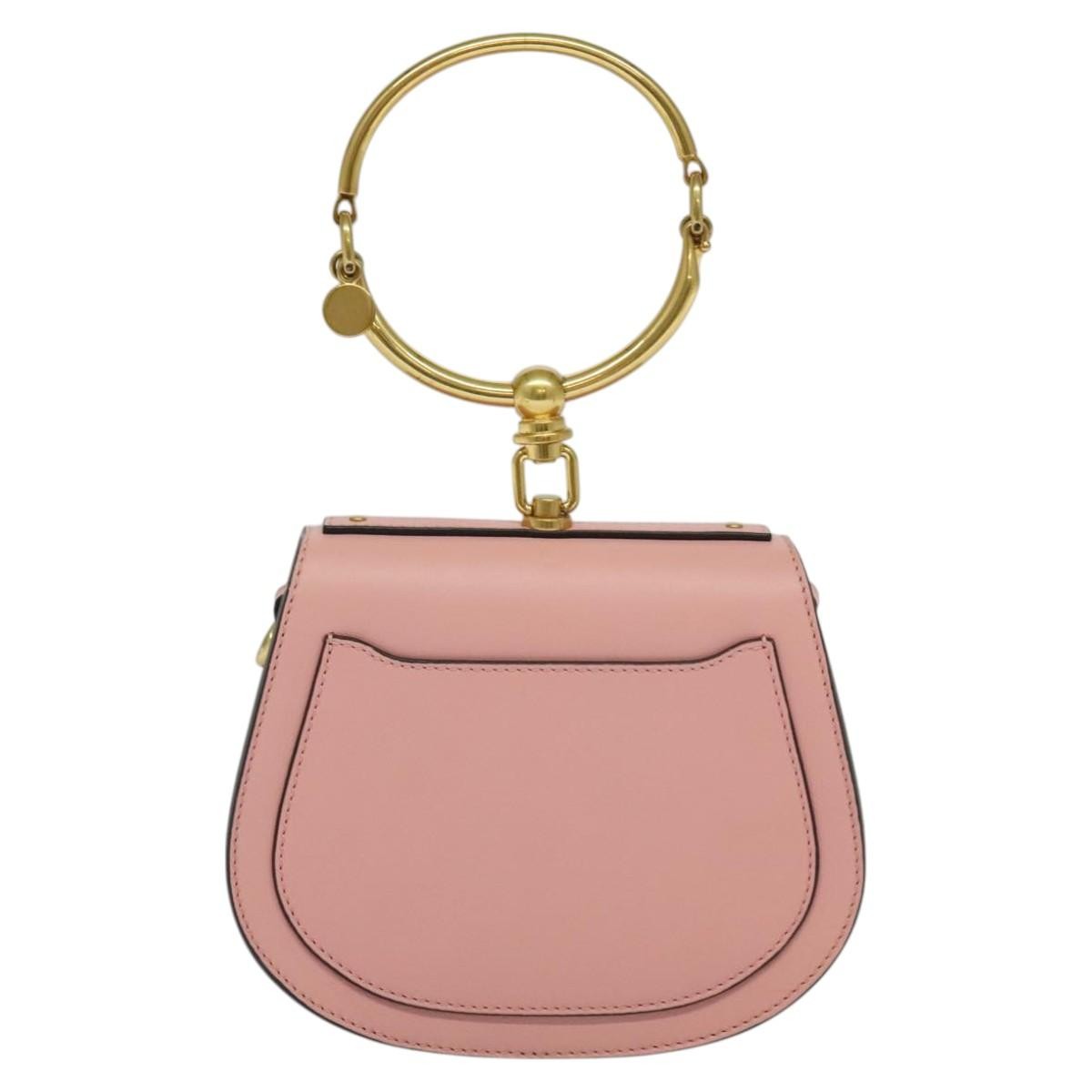 Chloe Nile Leather Pink Leather Handbag (Pre-Owned)