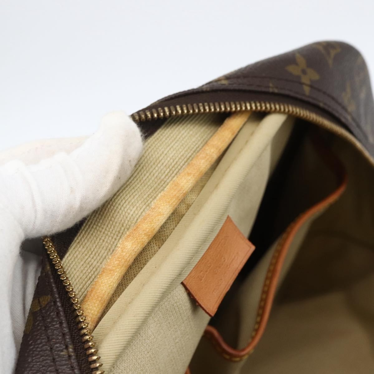 Louis Vuitton Deauville Monogram Canvas Brown Canvas Handbag (Pre-Owned)