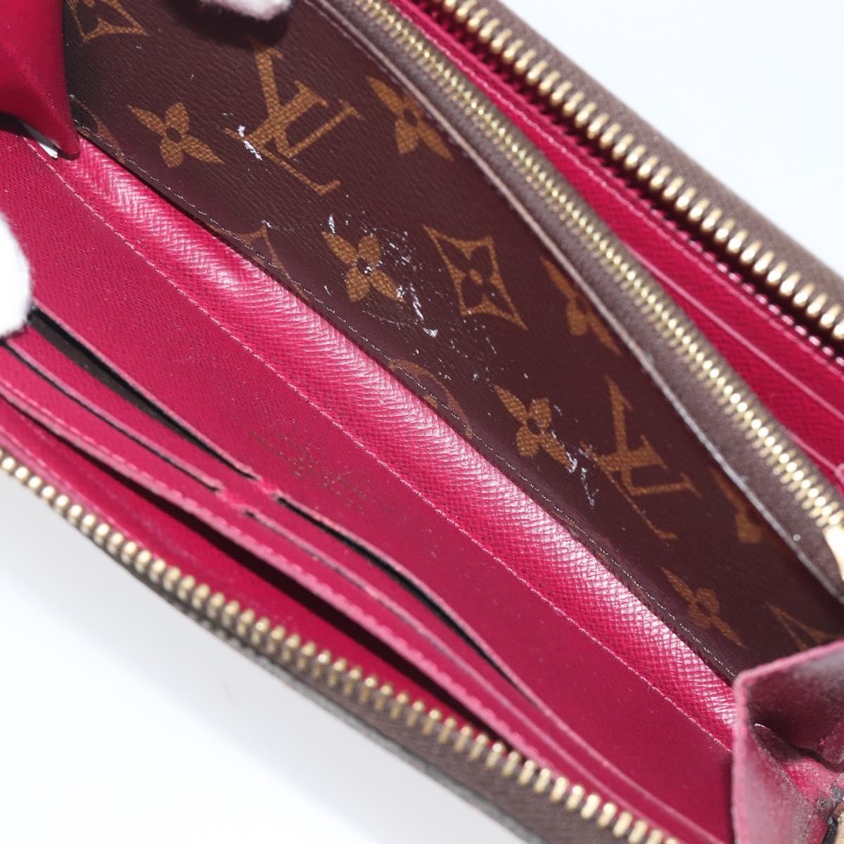 Louis Vuitton Clemence Monogram Canvas Brown Canvas Wallets Accessory (Pre-Owned)