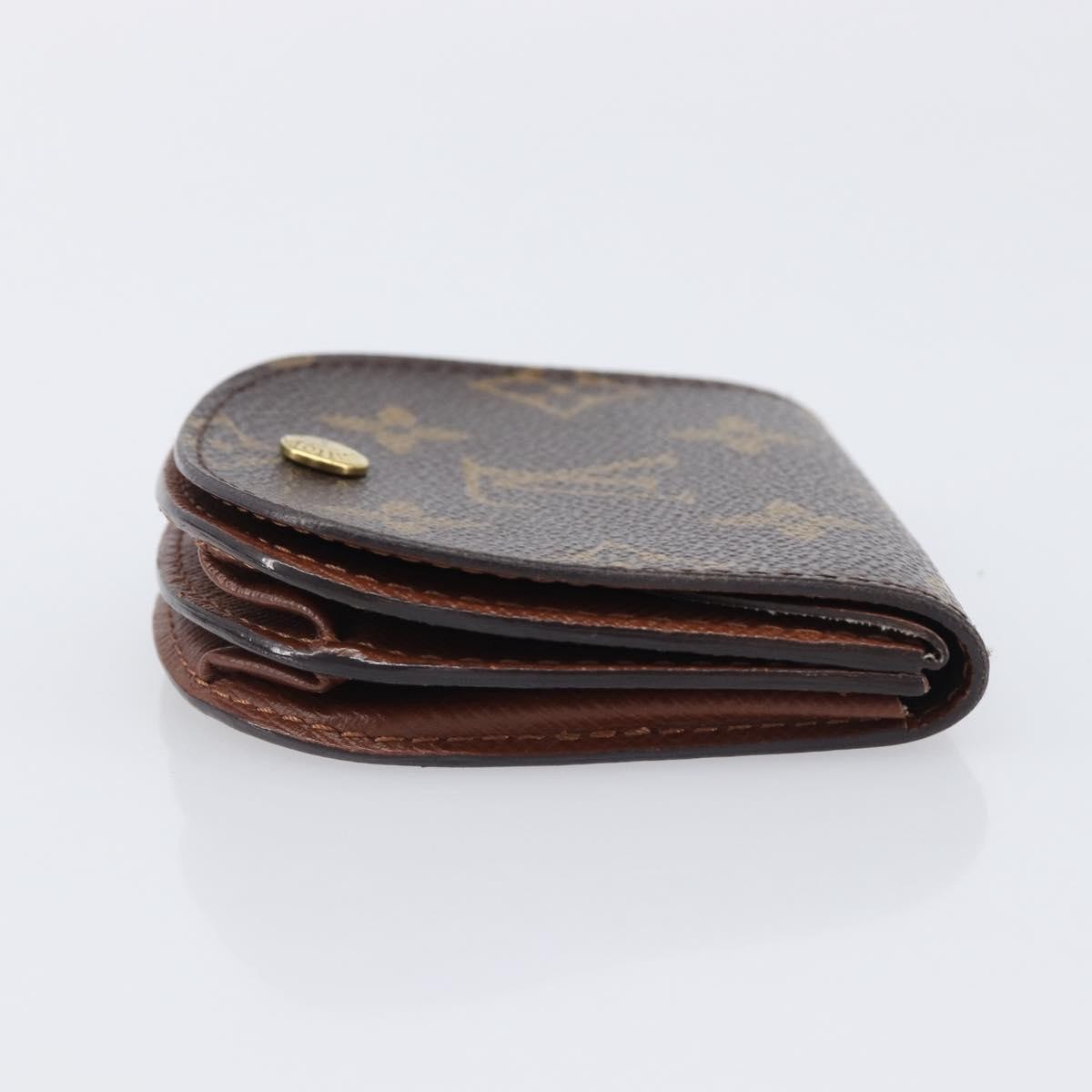 Louis Vuitton Porte Monnaie Gousset Canvas Brown Canvas Wallets Accessory (Pre-Owned)