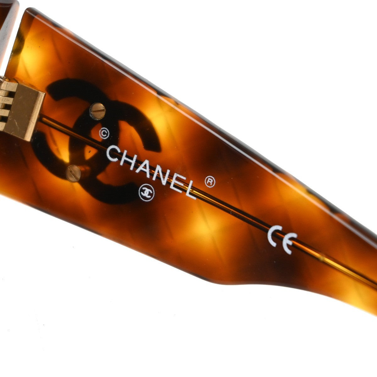 Chanel Cc Logo Matelasse Sunglasses Eye Wear Plastic Brown Plastic Sunglasse Accessory (Pre-Owned)