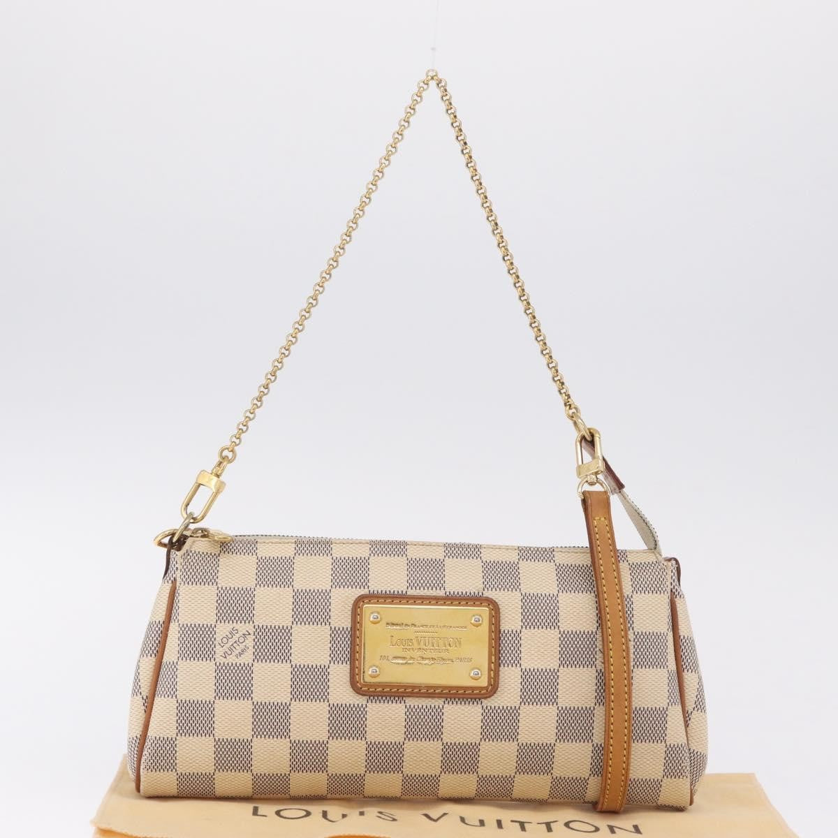 Louis Vuitton Eva Damier White Canvas Handbag (Pre-Owned)
