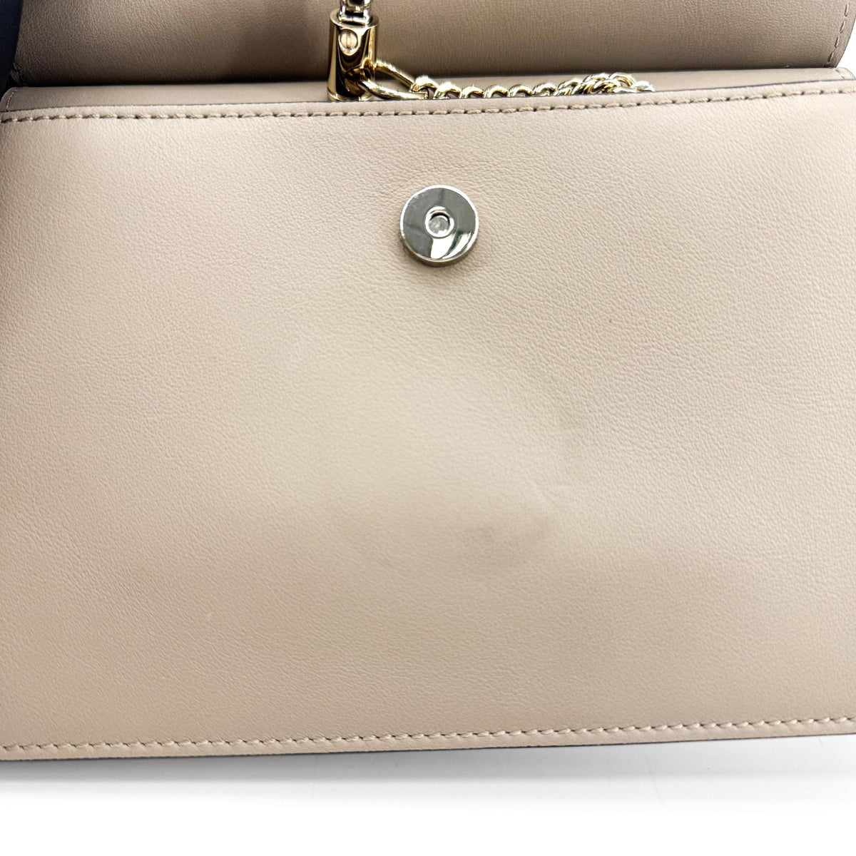 Chloe Faye Clutch Leather And Suede Beige Calfskin Clutche & Pouche Bag (Pre-Owned)