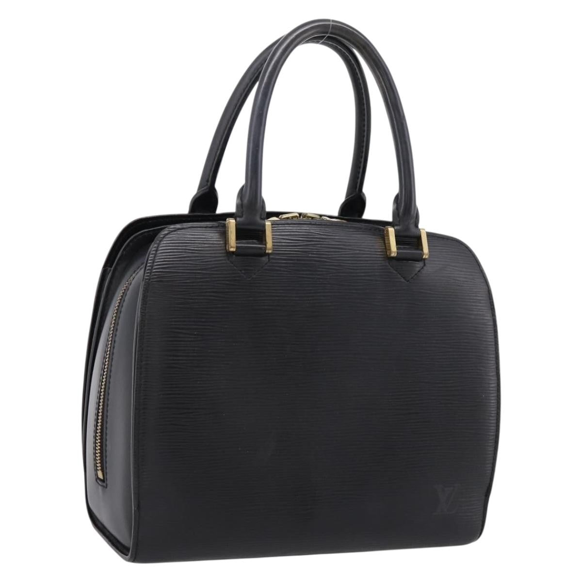 Louis Vuitton Pont Neuf Handbag Epi Leather Black Leather Handbag (Pre-Owned)