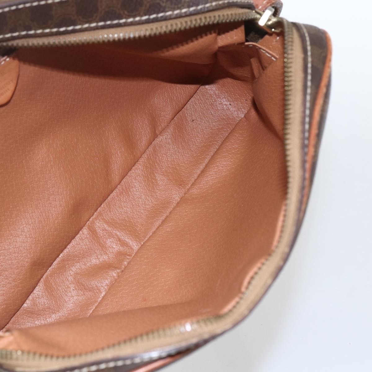 Celine Vintage Macadam Canvas Brown Canvas Shoulder Bag Bag (Pre-Owned)