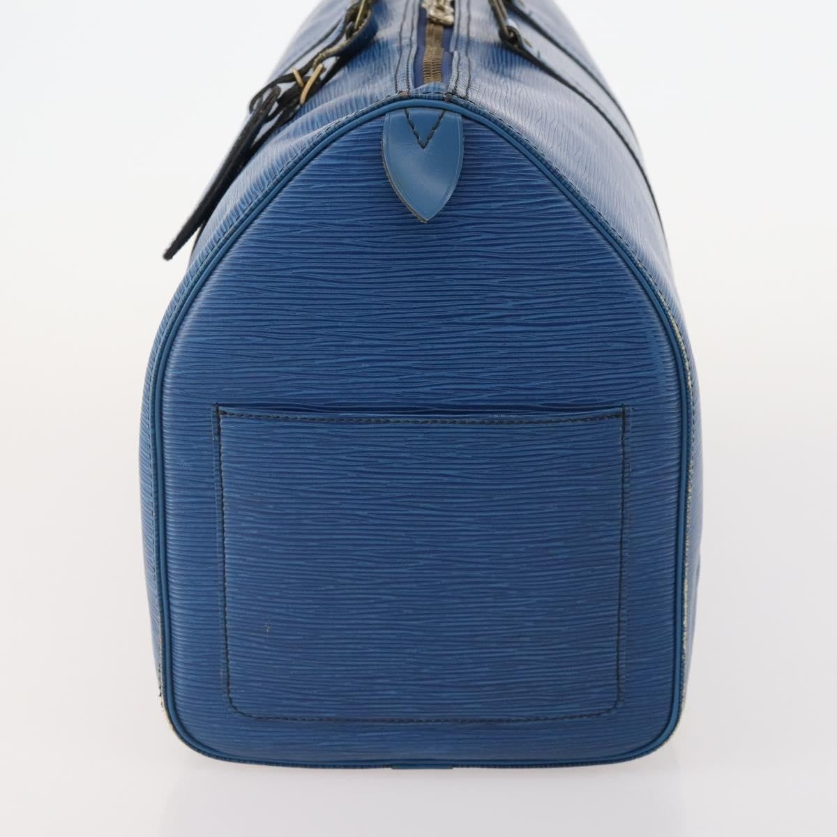 Louis Vuitton Keepall Epi Leather Blue Leather Travel Bag Bag (Pre-Owned)