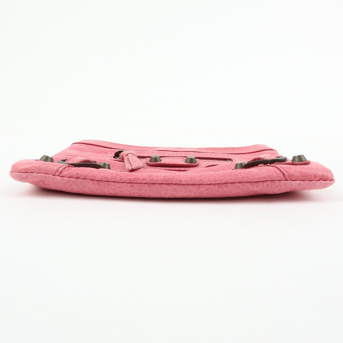 Balenciaga Classic Studs Reporter Leather Pink Leather Crossbody Bag Bag (Pre-Owned)