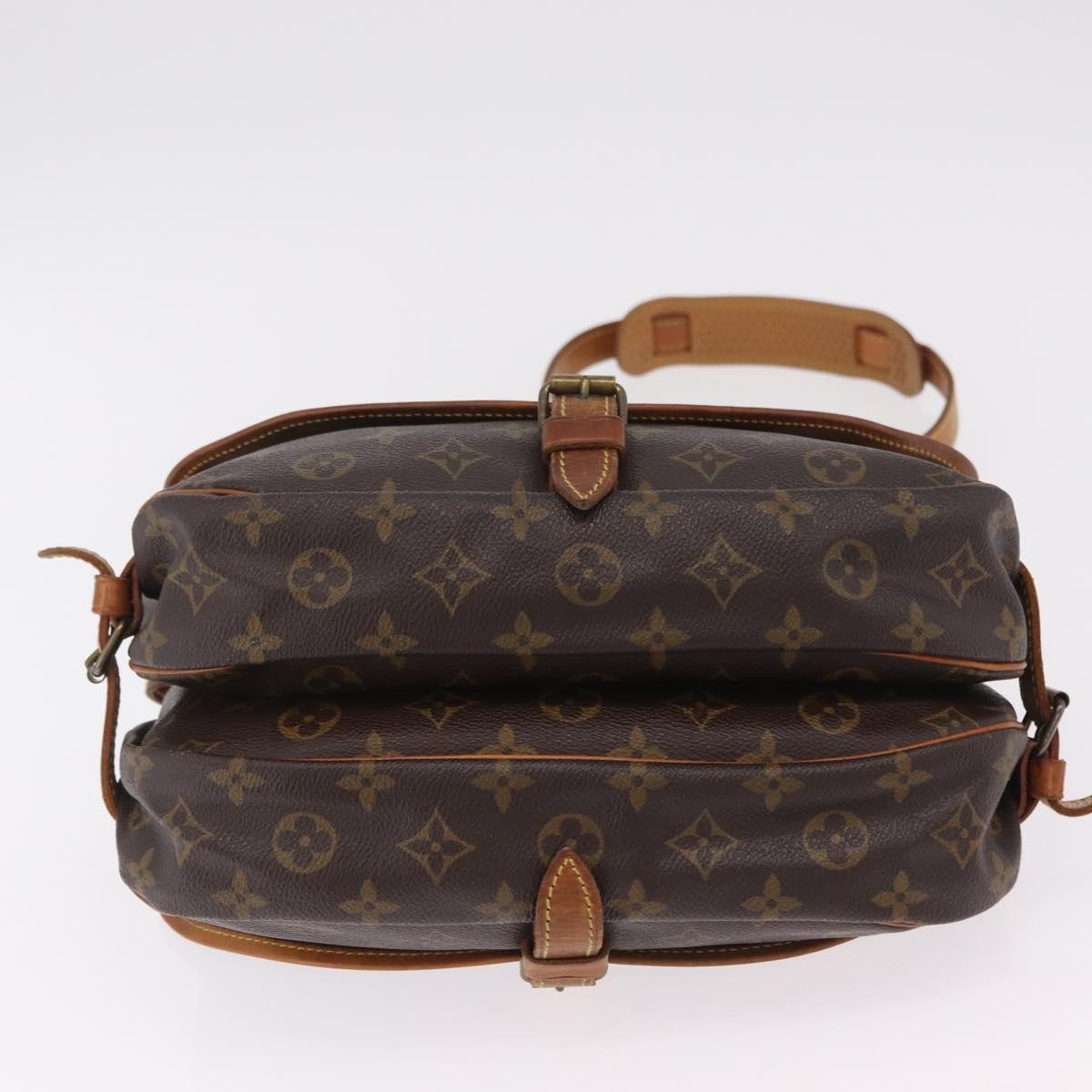 Louis Vuitton Saumur Monogram Canvas Brown Canvas Shoulder Bag Bag (Pre-Owned)