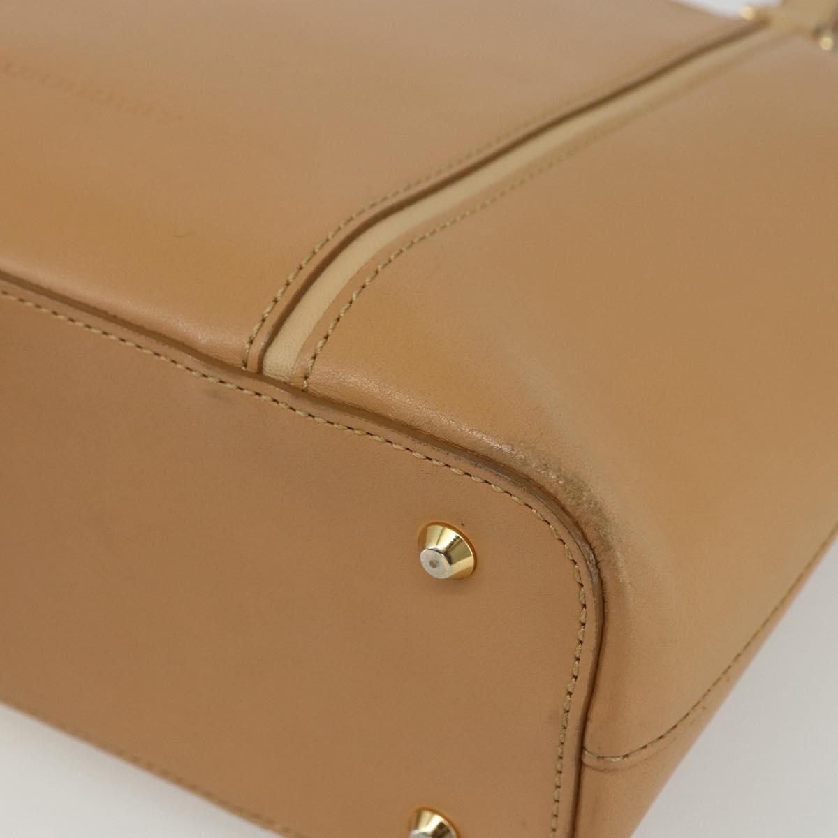 Burberry Vintage Leather Beige Leather Handbag (Pre-Owned)