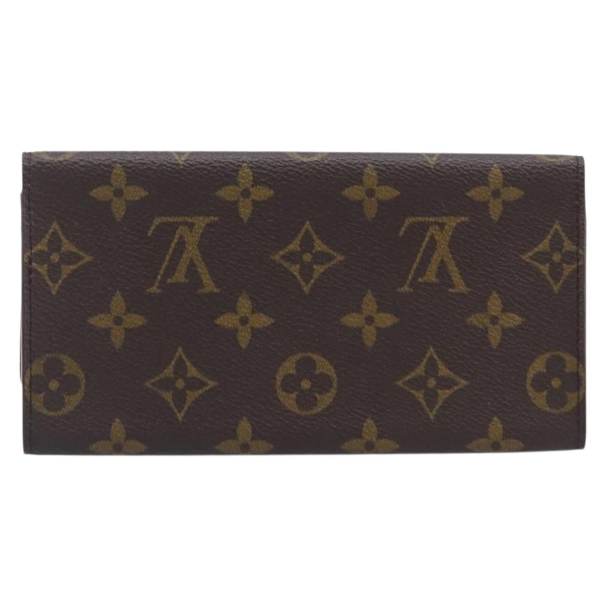 Louis Vuitton Long Macassar Monogram Canvas Brown Canvas Wallets Accessory (Pre-Owned)