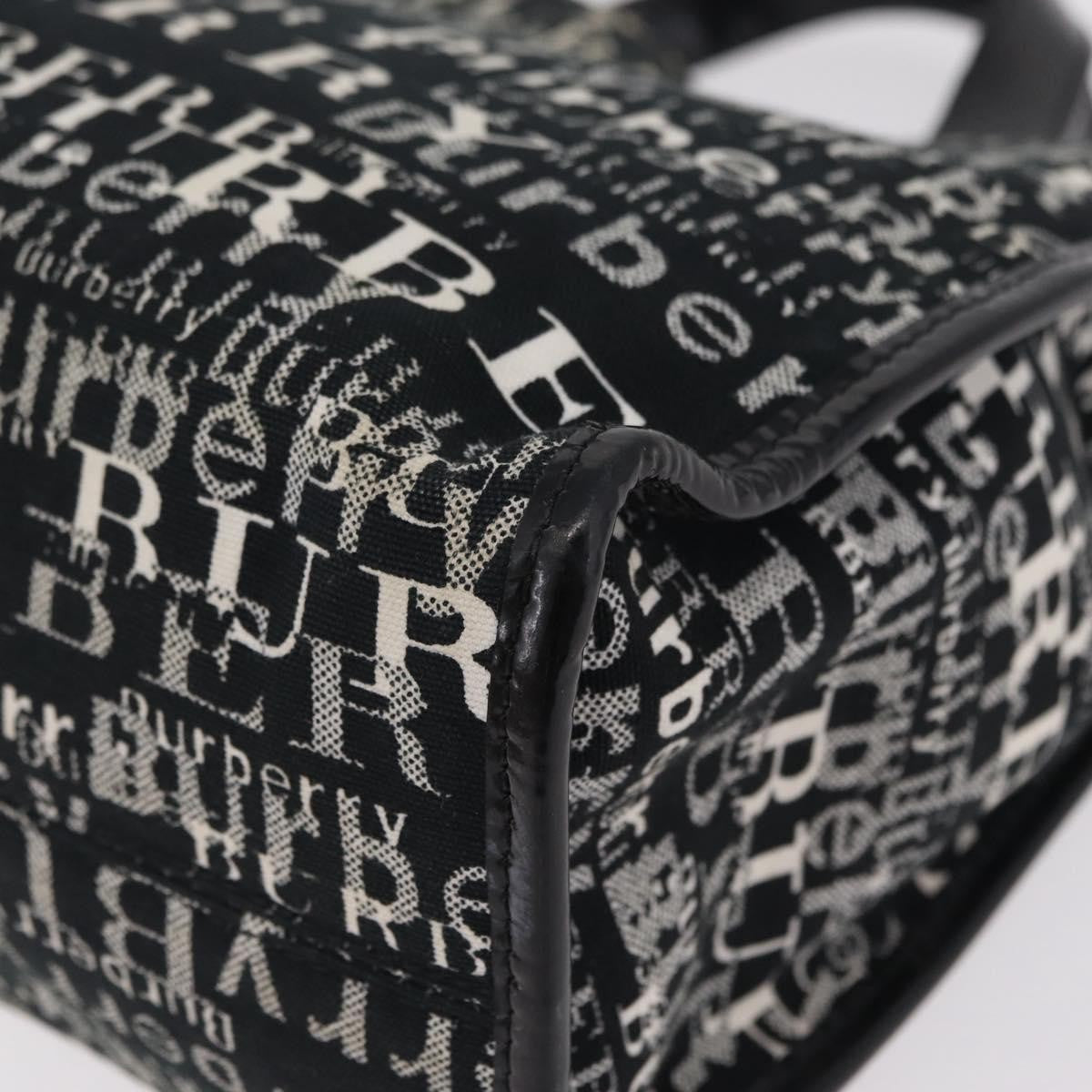 Burberry Logo Trench Nylon Black Canvas Tote Bag Bag (Pre-Owned)