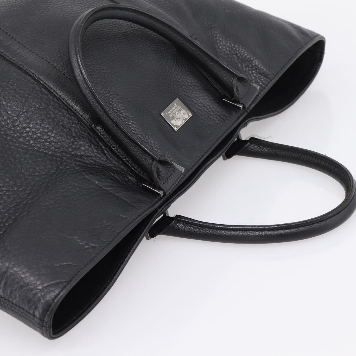 Burberry Black Label Leather Black Leather Tote Bag Bag (Pre-Owned)