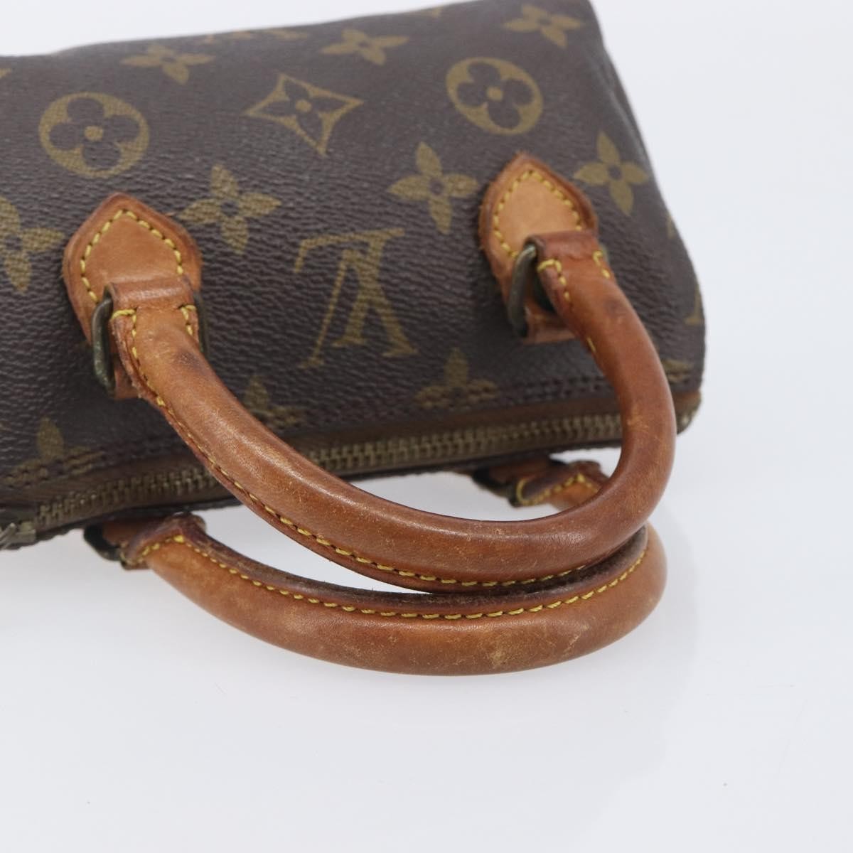 Louis Vuitton Speedy Mini Hl Monogram Canvas Brown Canvas Handbag (Pre-Owned)