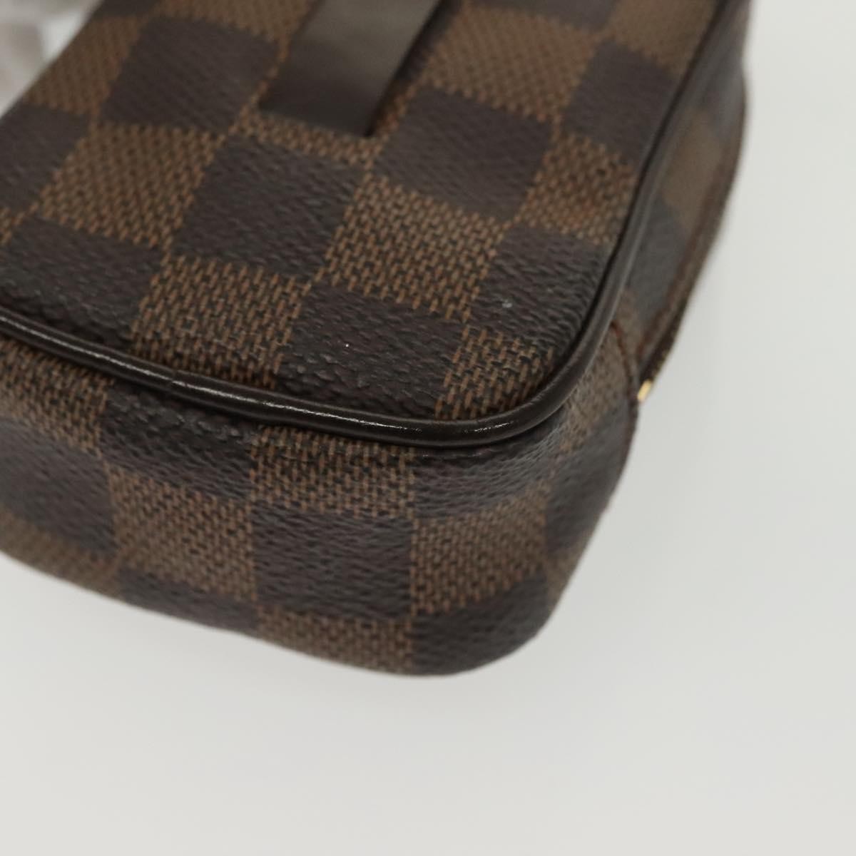 Louis Vuitton Etui Okapi Camera Case Damier Ebene Brown Canvas Clutche & Pouche Bag (Pre-Owned)