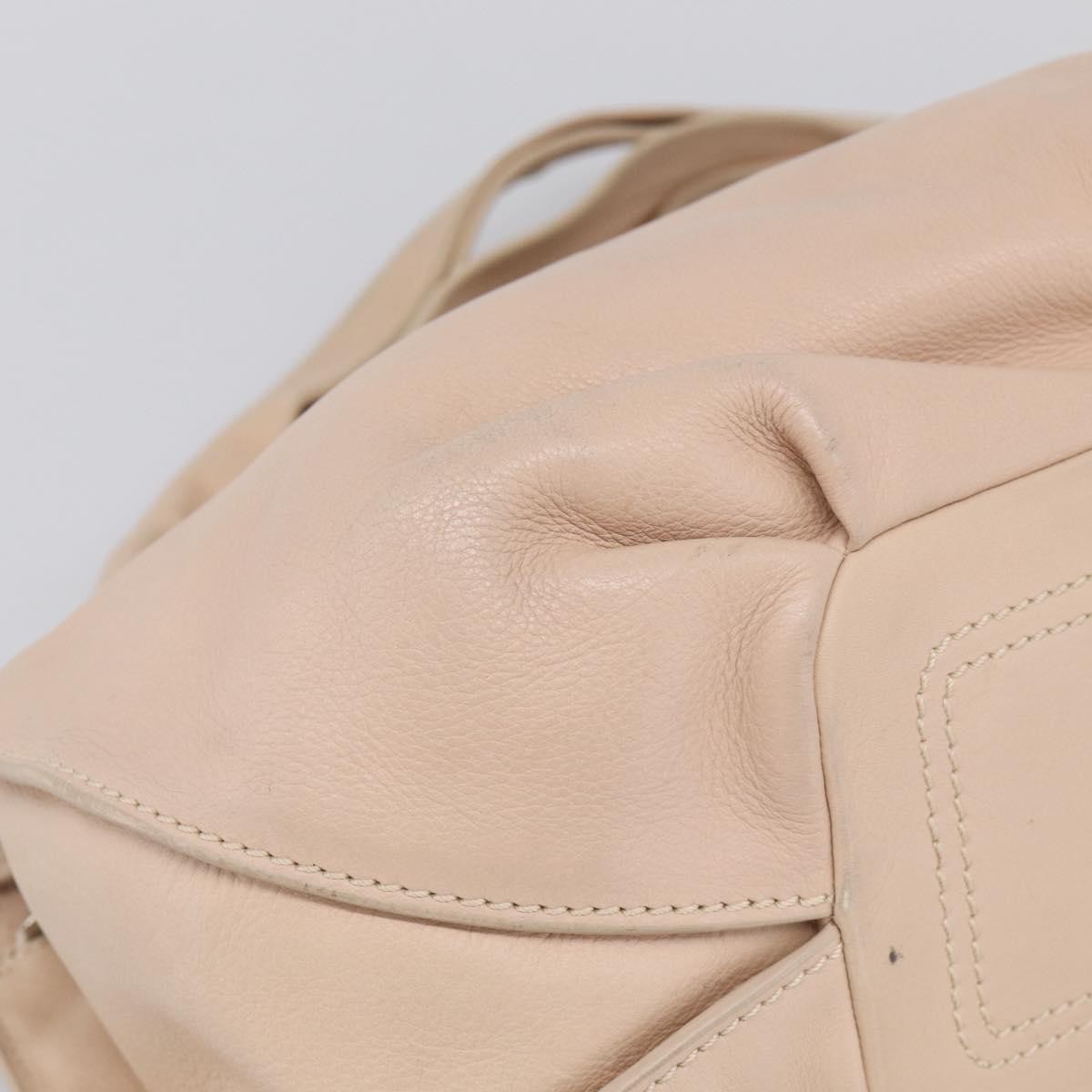 Celine Bittersweet Leather Beige Leather Handbag (Pre-Owned)