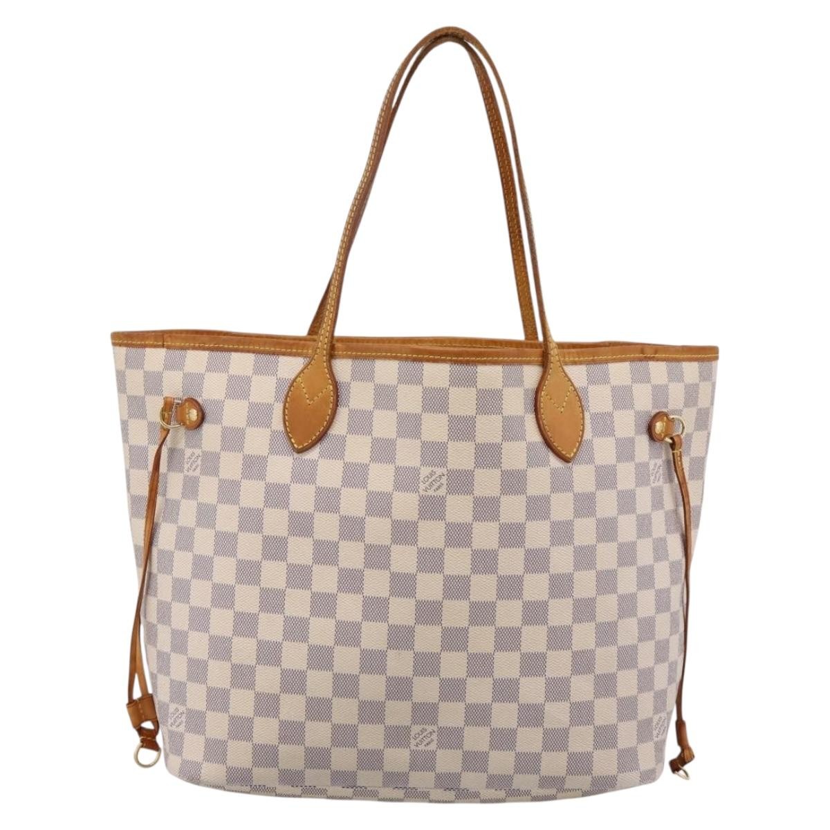 Louis Vuitton Neverfull Damier Beige Canvas Tote Bag Bag (Pre-Owned)