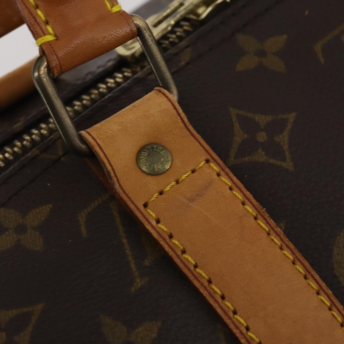Louis Vuitton Keepall Bandoulière Canvas Brown Canvas Travel Bag Bag (Pre-Owned)
