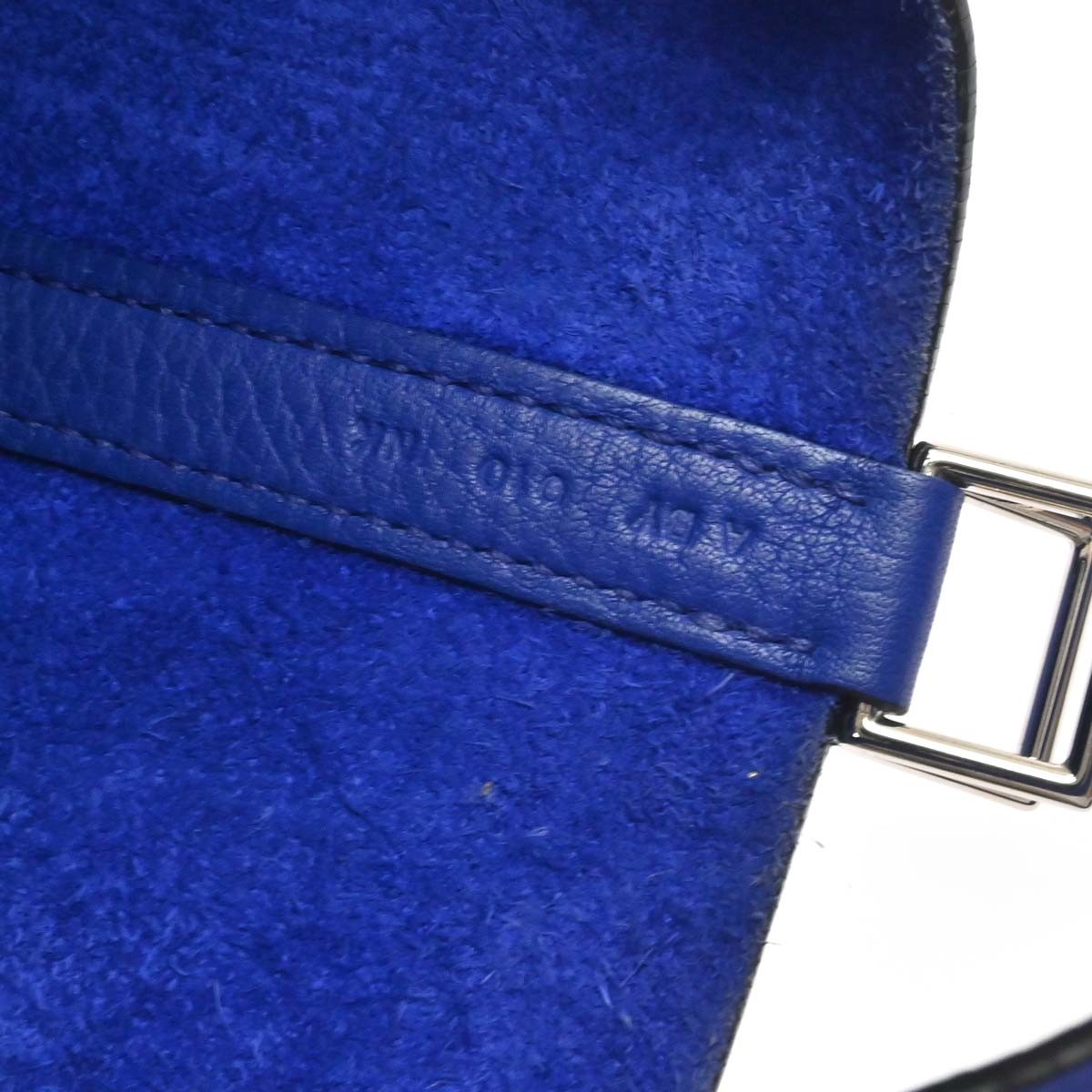 Hermes Picotin Lock Clemence Blue Leather Handbag (Pre-Owned)