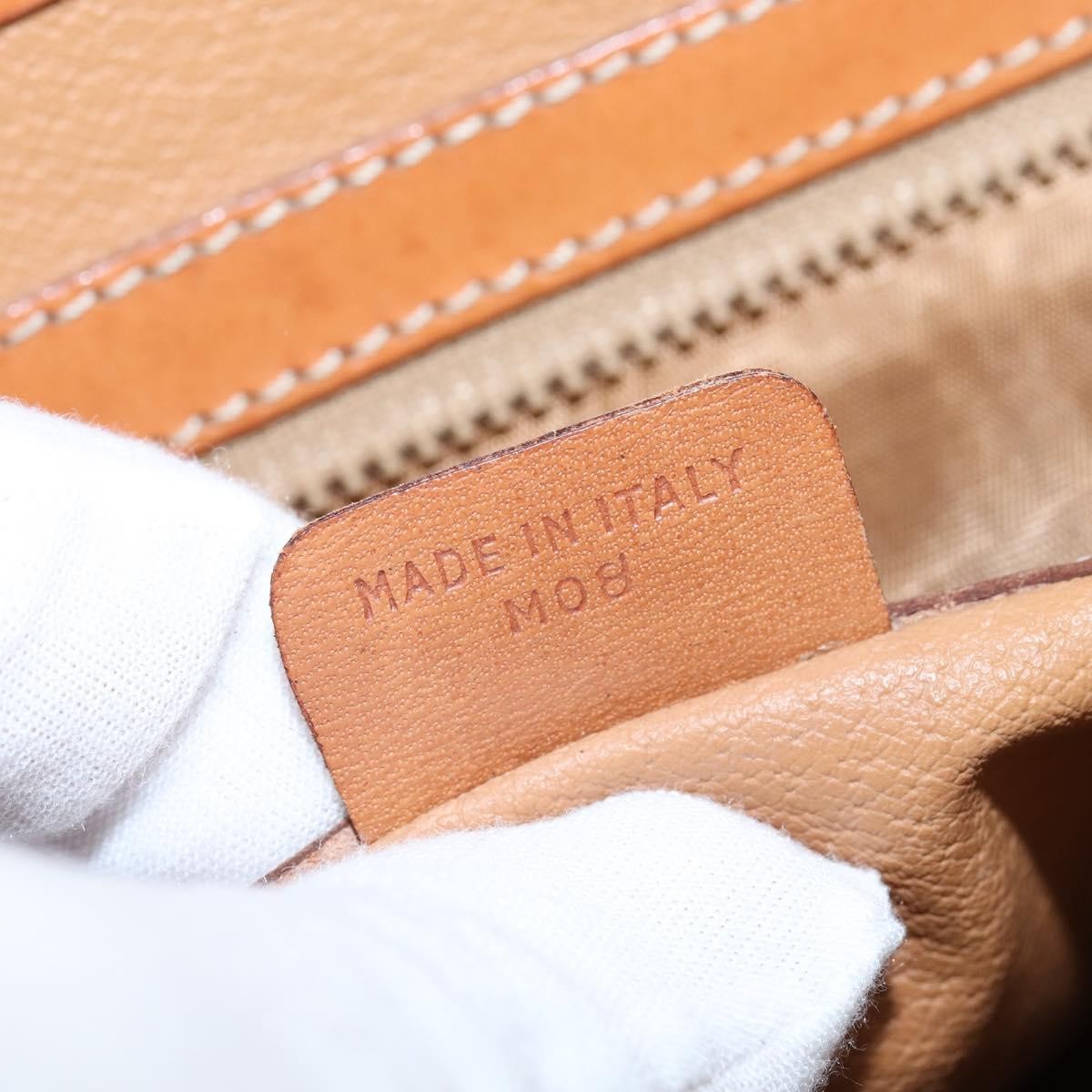 Celine Vintage Macadam Canvas And Leather Brown Canvas Shoulder Bag Bag (Pre-Owned)