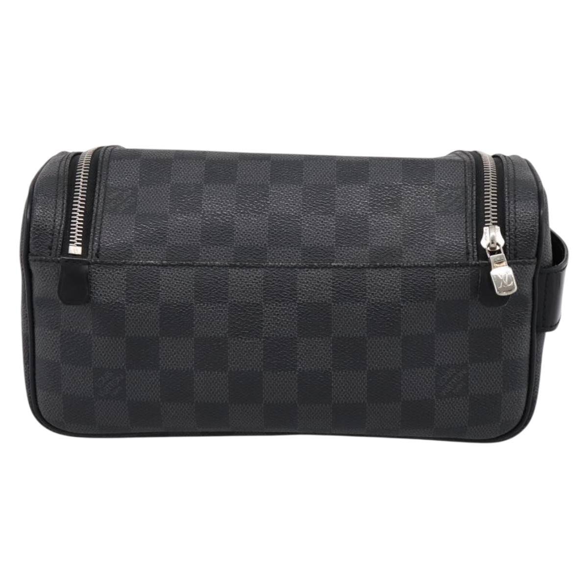 Louis Vuitton Trousse Toilette Damier Canvas Black Canvas Clutche & Pouche Bag (Pre-Owned)