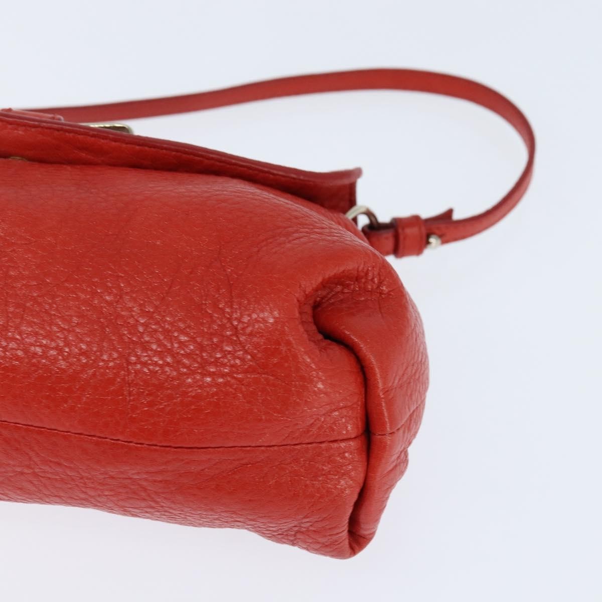 Chloe Lily Leather Red Leather Shoulder Bag Bag (Pre-Owned)